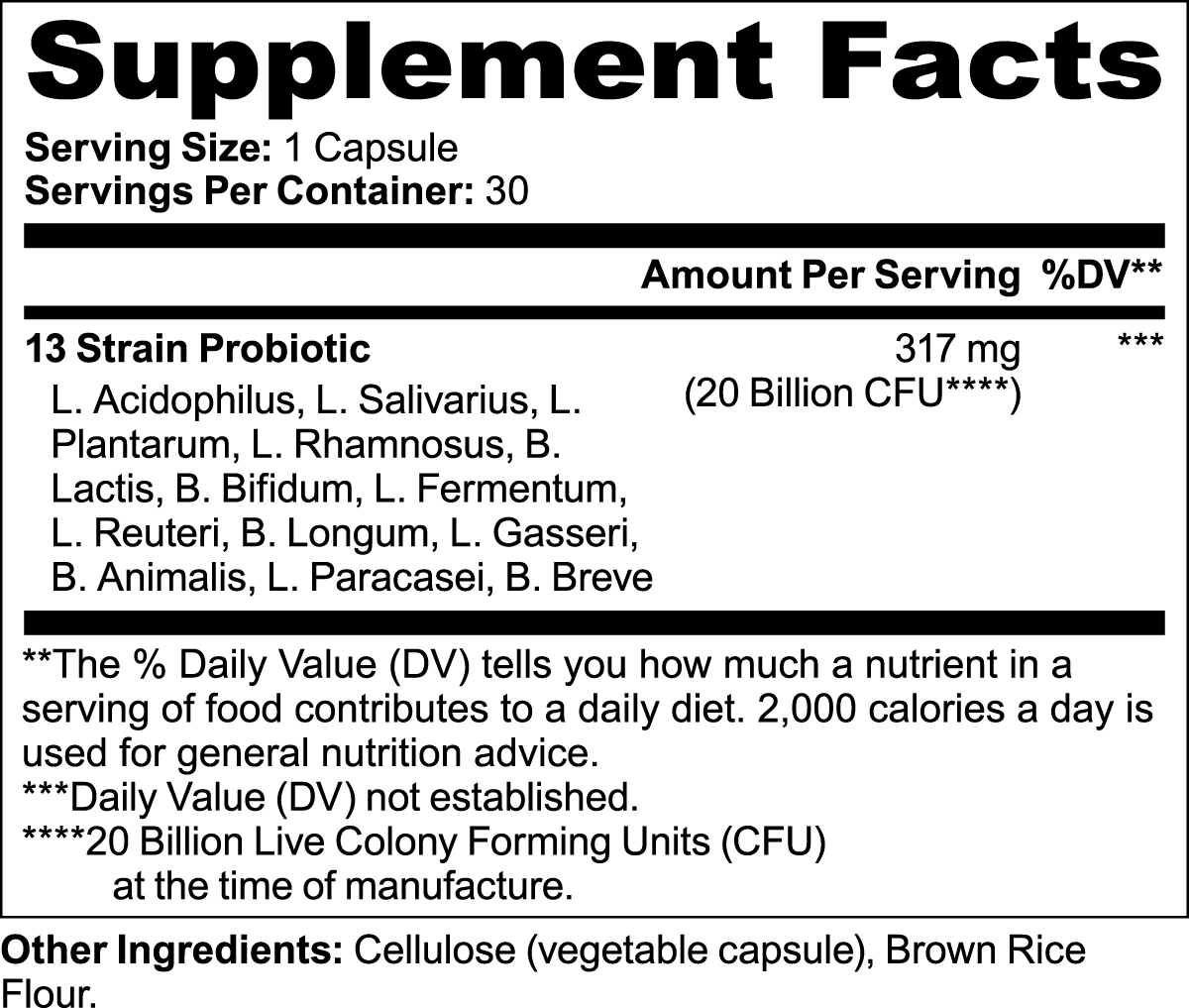 Probiotic 20 Billion Gut Health